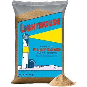 Large 50 Pound Play Sand, Finely Graded, Fully Washed and Easy to Use for Children's Art, Trays, and Sandbox, 1 Pack