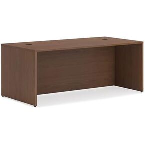 HON Mod Desk Shell | 72" W | Sepia Walnut Finish