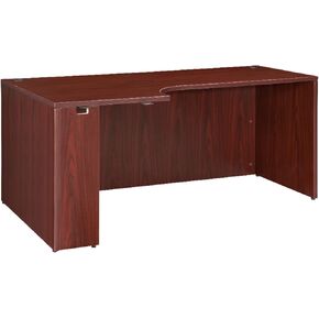 Lorell LLR69910 Pedestal Desk Shell, Mahogany