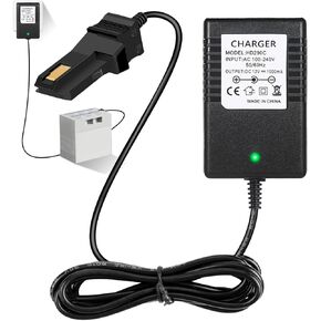 12v Battery Charger for Power Wheels,Replacement Charger for Fisher Price 12V Adapter Cord,for Fisher-Price Power Wheels Gray and Orange Top Battery