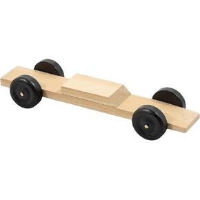 Fun Express DIY Pinewood Derby Car Kit – Build & Customize Wooden Cars Includes Paint Decals and Tools for Crafting, Parties & Competitions – Perfect for Kids Family Fun & Group Activities – 6 Pieces