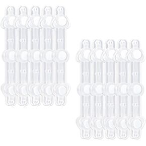 10pcs Clear Boutonniere Magnets, 3-Heart Floral Boutonniere Magnets Magnetic Corsage Fasteners Clothing Crafts Clips Kit Brooch Pins Supplies for Men Wedding Bride Corsage Making Accessories