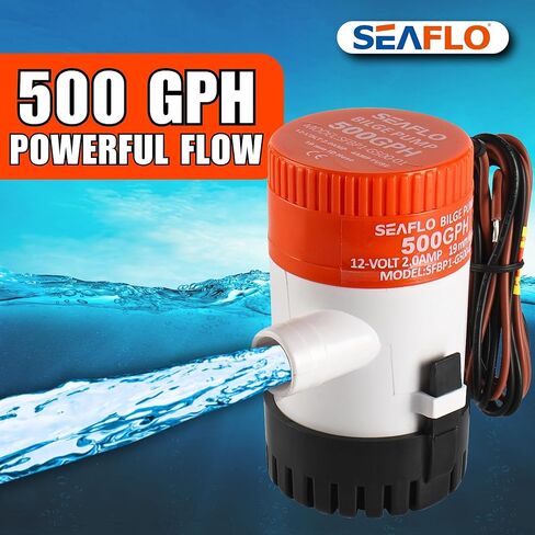 Seaflo 3700 GPH 12v قارب البحرية السباكة الكهربائية مضخات الآسن (3700gph 12v) in Kuwait