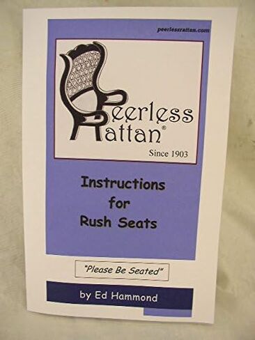 Fibre Rush Seating Kit with Full Color Instructions by Ed Hammond, 350' Coil of 5/32 Fiber Rush Kraft Brown, Plus a Peg and a Wedge (5/32 (350') in Saudi Arabia