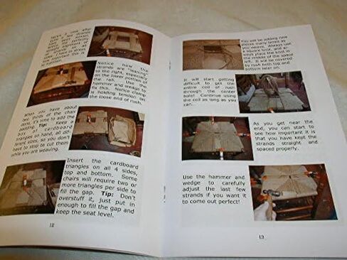 Fibre Rush Seating Kit with Full Color Instructions by Ed Hammond, 350' Coil of 5/32 Fiber Rush Kraft Brown, Plus a Peg and a Wedge (5/32 (350') in Saudi Arabia