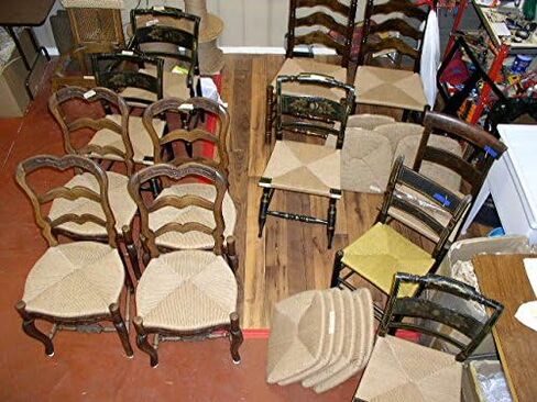 Fibre Rush Seating Kit with Full Color Instructions by Ed Hammond, 350' Coil of 5/32 Fiber Rush Kraft Brown, Plus a Peg and a Wedge (5/32 (350') in Saudi Arabia