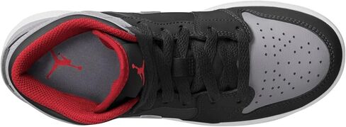 Nike Jordan 1 Mid SE Little Kids' Shoes (FJ3467-160, White/Dune Red/Sail/Lobster) Size 12 in Saudi Arabia