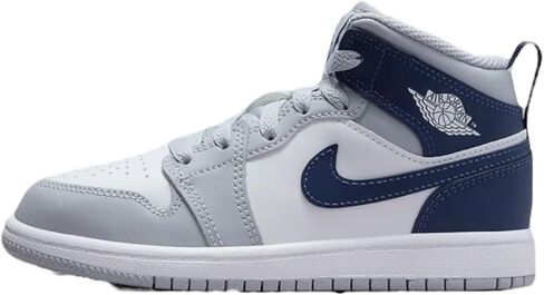 Nike Jordan 1 Mid SE Little Kids' Shoes (FJ3467-160, White/Dune Red/Sail/Lobster) Size 12 in Saudi Arabia