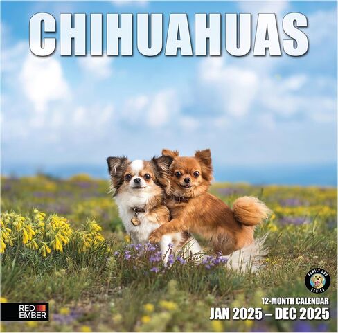 RED EMBER Jack Russell Terriers 2024 Hangable Monthly Wall Calendar | 12" x 24" Open | Thick & Sturdy Paper | Giftable | Cute Dog | Next-Level Adorable in Saudi Arabia