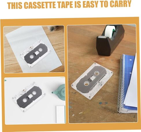 8pcs Clear Audio Cassette Tapes for Retro DIY Messages Hard Shell for Music Recording for Teaching Parties and Special Surprises in Saudi Arabia