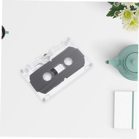 8pcs Clear Audio Cassette Tapes for Retro DIY Messages Hard Shell for Music Recording for Teaching Parties and Special Surprises in Saudi Arabia