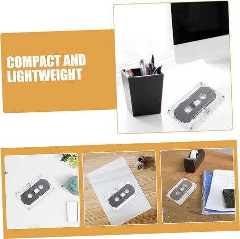 8pcs Clear Audio Cassette Tapes for Retro DIY Messages Hard Shell for Music Recording for Teaching Parties and Special Surprises in Saudi Arabia