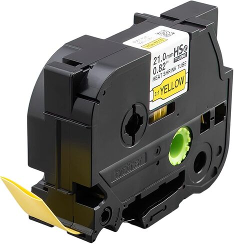Brother HSe251E 21mm (0.82in) Black on White 3:1 Heat Shrink Tube in Saudi Arabia