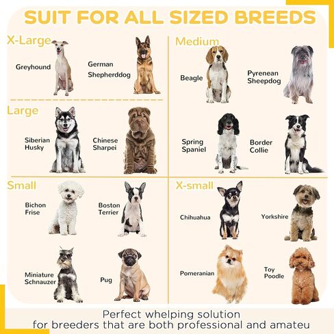 PawHut Whelping Box for Dogs Built for Mother's Comfort, Dog Whelping Pen with Removable Doors, Puppy Playpen for Indoors, Newborn Puppy Supplies & Essentials, 81" x 39" x 20", Gray in Saudi Arabia