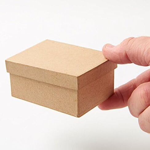 Factory Direct Craft Paper Mache Assorted Box - (24 Pcs) Papier Mache Boxes with Lids - Unfinished Premade Assorted Craft Box to Paint, Decoupage, and Decorate - Boxes for Jewelry, Crafts, and More in Saudi Arabia