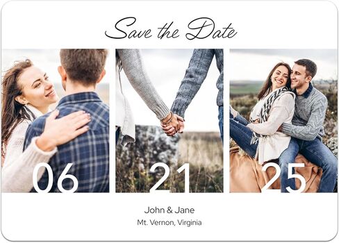 Personalized Save the Date Announcements - Custom Save the Date Cards for Weddings in Saudi Arabia