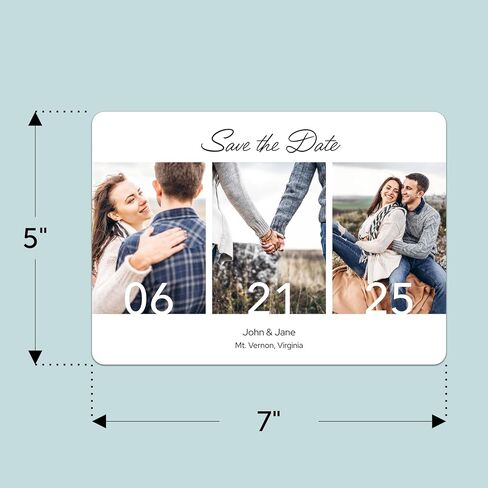 Personalized Save the Date Announcements - Custom Save the Date Cards for Weddings in Saudi Arabia