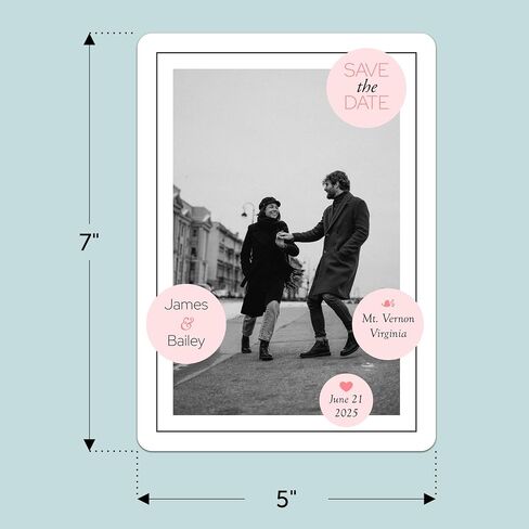 Personalized Save the Date Announcements - Custom Save the Date Cards for Weddings in Saudi Arabia