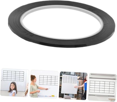 10pcs شريط الرسم البياني للوحة البيضاء المحو الجافة شريط حافة لخطوط وضع علامات خفيفة الوزن لتنظيم الأوراق والإرشادات الفصول الدراسية والمكاتب in Kuwait