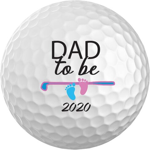 Pregnancy Announcement to Husband, New Baby Reveal Gift For Dad, Personalized Golf Ball Dad to Be (3 Callaway + bag) in Saudi Arabia
