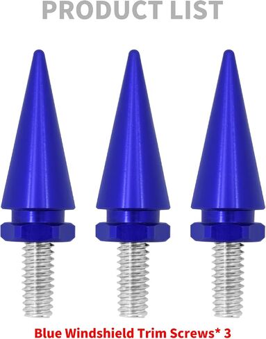 HDBUBALUS Motorcycle Fairing Bolts Windshield Trim Screw Bolt Windshield Spike Bolts Fit for Harley Electra Glide 1996-2013 Red in Saudi Arabia