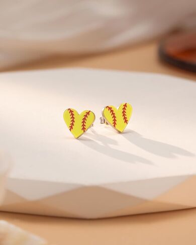 Softball Soccer Earrings Gifts for Girls Women Softball Stuff in Saudi Arabia