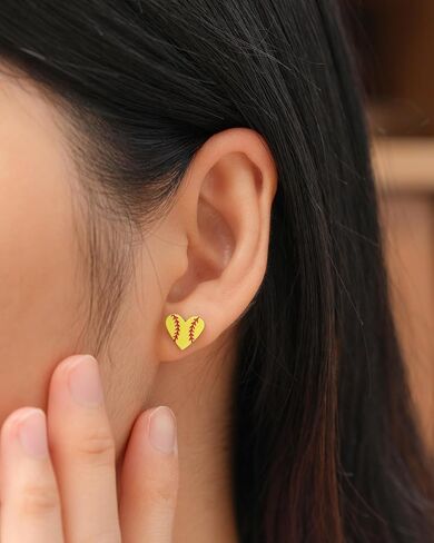 Softball Soccer Earrings Gifts for Girls Women Softball Stuff in Saudi Arabia