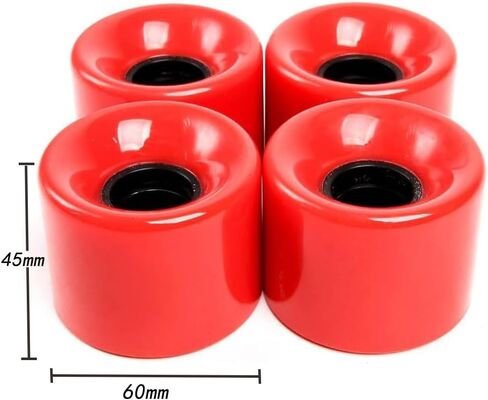 عجلات لوح التزلج FREEDARE مع محامل عجلات طويلة 60 مم عجلات كروزر للشارع (مجموعة من 4) in Kuwait