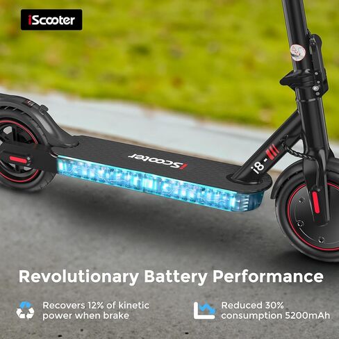 iScooter Electric Scooter for Adults, 18/12 Miles Long Range,22/19/18 Mph Top Speed, Commuting Electric Scooter with Cruise Control, Double Braking Systems Escooter for Adults and Teens in Saudi Arabia