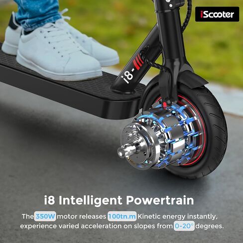 iScooter Electric Scooter for Adults, 18/12 Miles Long Range,22/19/18 Mph Top Speed, Commuting Electric Scooter with Cruise Control, Double Braking Systems Escooter for Adults and Teens in Saudi Arabia
