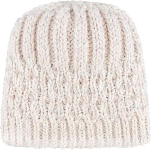 Jessica Simpson womens Striped Beanie With Fur Pom Beanie Hat in Saudi Arabia