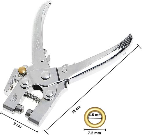 Lan-heelet Hole Hole Punch Cliers Ayelet Tool ، 3/16 في مجموعات ثقوب Grommet Phelets مع 400pcs الحلقات متعددة الألوان مجموعات Grommet مجموعات لحزام النسيج المصنوعة من الجلد إصلاح الزخرفة in Kuwait