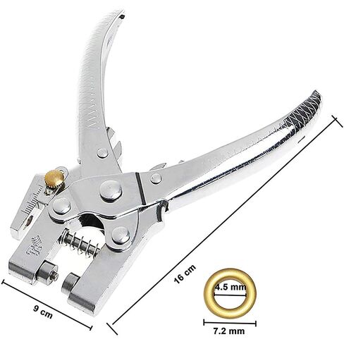 Lan-He Eyelet Hole Punch Pliers Eyelet Tool, 3/16 in Grommet Pliers Kit Eyelets Kits with 400PCS Multicolor Grommets Shoe Eyelets Grommet Sets for Leather Fabric Belt Clothes Decorative Repair in Kuwait