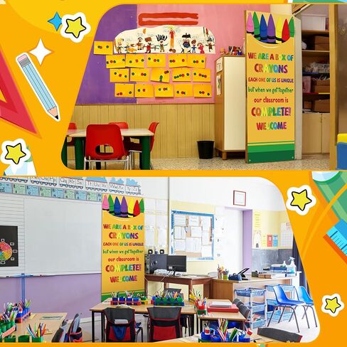Composition Notebook for Back to School Classroom Decor First Day of School Door Cover Welcome Banner for Back to School Composition Notebook Wall Door Decor Porch Sign for Classroom in Kuwait