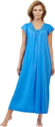 Shadowline Women's Rosebud Cap Sleeve Long Nightgown in Kuwait