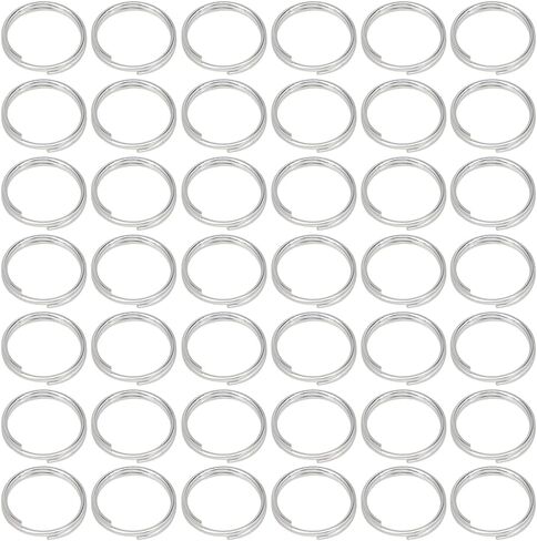 1 Box 500Pcs Round Split Rings Silver Split Jump Rings Bulk Stainless Steel Hypoallergenic Small Double Loops Metal Jump Rings for Jewelry Making Supplies Necklaces Bracelet Earrings Crafts in Saudi Arabia