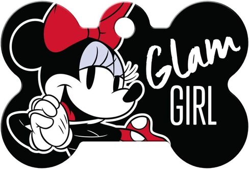Gotags Mickey Mouse و Minnie Mouse Pet Id علامات ، علامات Disney Dog للكلاب والقطط ، محفورة على ما يصل إلى 4 أسطر من النص المخصص in Kuwait