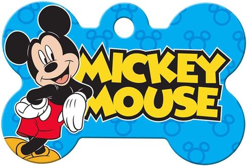 Gotags Mickey Mouse و Minnie Mouse Pet Id علامات ، علامات Disney Dog للكلاب والقطط ، محفورة على ما يصل إلى 4 أسطر من النص المخصص in Kuwait