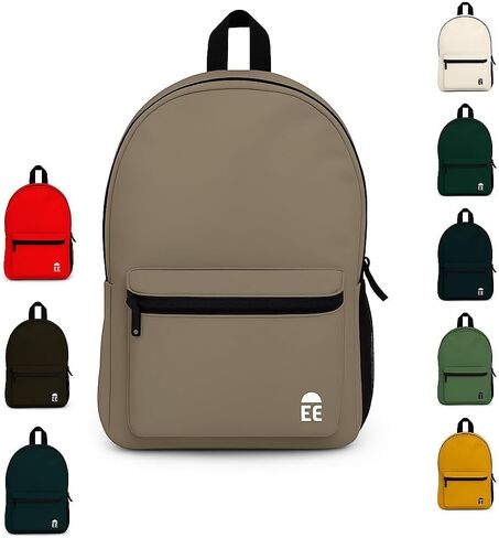 Earthy Elegance Unisex Backpack | Lightweight Travel Backpack with Laptop Compartment | Water-Resistant Daypack for Work & Casual Use | Fits 15.6" Laptop | Stylish & Durable Laptop Bag in Saudi Arabia