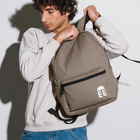 Earthy Elegance Unisex Backpack | Lightweight Travel Backpack with Laptop Compartment | Water-Resistant Daypack for Work & Casual Use | Fits 15.6" Laptop | Stylish & Durable Laptop Bag in Saudi Arabia