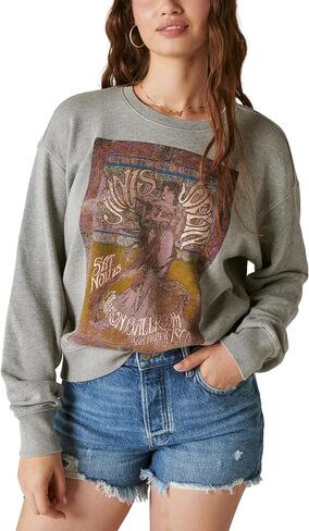 Lucky Brand Women's Janis Joplin Poster Pullover in Saudi Arabia