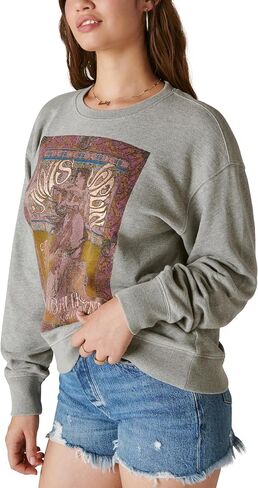 Lucky Brand Women's Janis Joplin Poster Pullover in Saudi Arabia