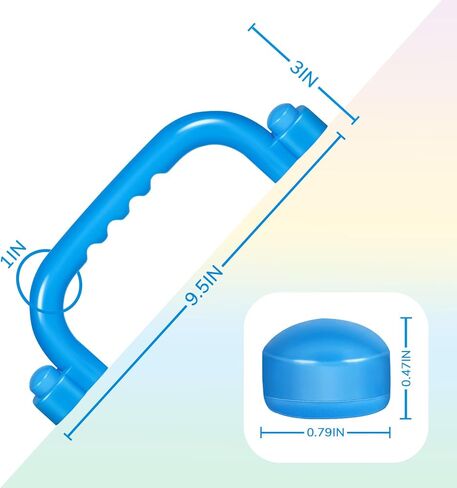 TOPNEW 4Pcs Kids Playground Safety Handles -Swing Set & Climbing Frame Hand Grips, Multi-Color Plastic Grab Bars for Outdoor Playhouse, Jungle Gym, Climbing Frame (Purple) in Kuwait