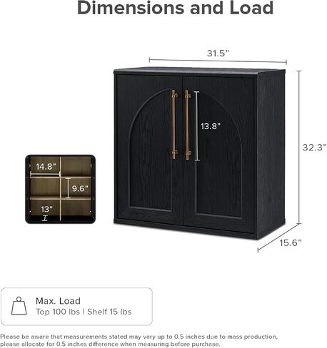 مركز الترفيه Mopio Blake 4 مع التخزين ، Farmhouse Modern Modular Storage Cabinet TV Stand Franting to 65 "TVS ، علبة عرض جانبية (البلوط الأسود ، 4 وحدات + هاتش) in Saudi Arabia