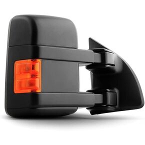 ACANII - Telescoping Manual Non Heat LED Signal Towing Mirror Passenger Side For 2008-2016 Ford F250 / F350 Super Duty