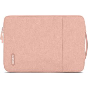 حقيبة كمبيوتر محمول متوافقة مع ماك بوك 12 بوصة بشاشة عرض ريتينا A1534/Air 13 M2 A2681 M1 A2337/Pro 13 A2338، 12.3 Acer Chromebook/HP/ASUS/Surface، حقيبة واقية مع جيب، وردي in Kuwait