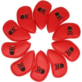 Golf Club Head Covers Skull Design Golf Iron Head Covers Set Headcover Fit All Brands Titleist, Callaway, Ping, Taylormade, Cobra, Nike, Etc.