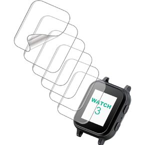 Screen Protector Compatible with GABB Watch 3 Smart Watch for Kids, Soft TPU, 6-pack, Bubble Self-healing