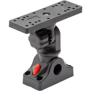 Extreme Max 3006.8658 Universal Fish Finder Head Unit Mount with Pivoting Bracket (Square Mount)