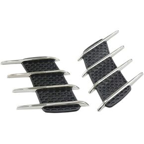 2 Piece Car Air Flow Vent Fender Intake Grille Universal Grille Side Scoop Hood Cover Car Side Air Outlet Grille Decorative Cover Trim Sticker,#A